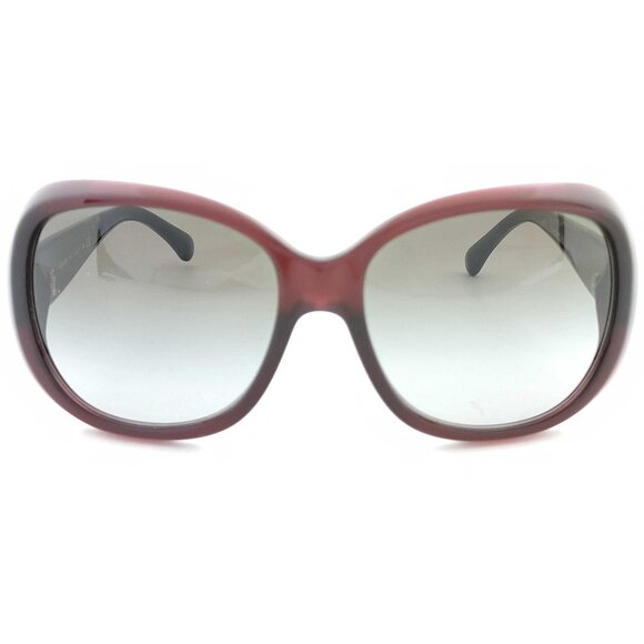 Chanel Camellia Sunglasses with Quilted Case - Burgundy Gradient - Picture 7 of 8